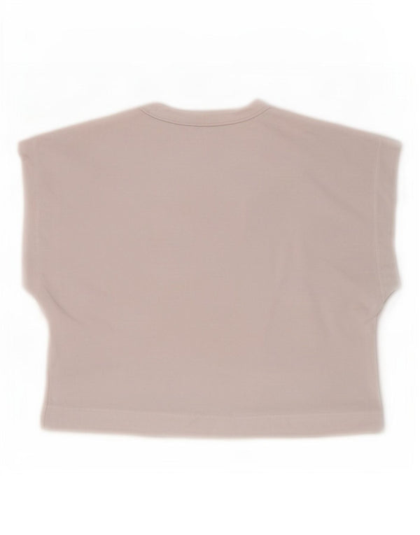 Zara Γυναικείο T-Shirt T-Shirt Top UK 10 Small White Βαμβακερό