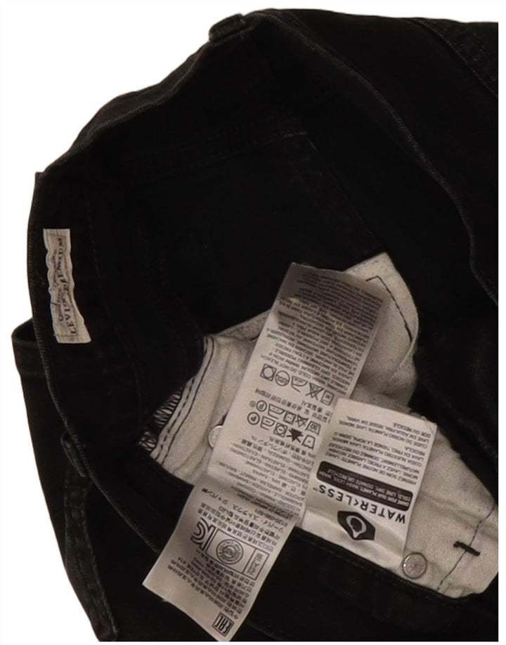 Ανδρικό τζιν ίσιο Levi's W30 L30 μαύρο βαμβακερό