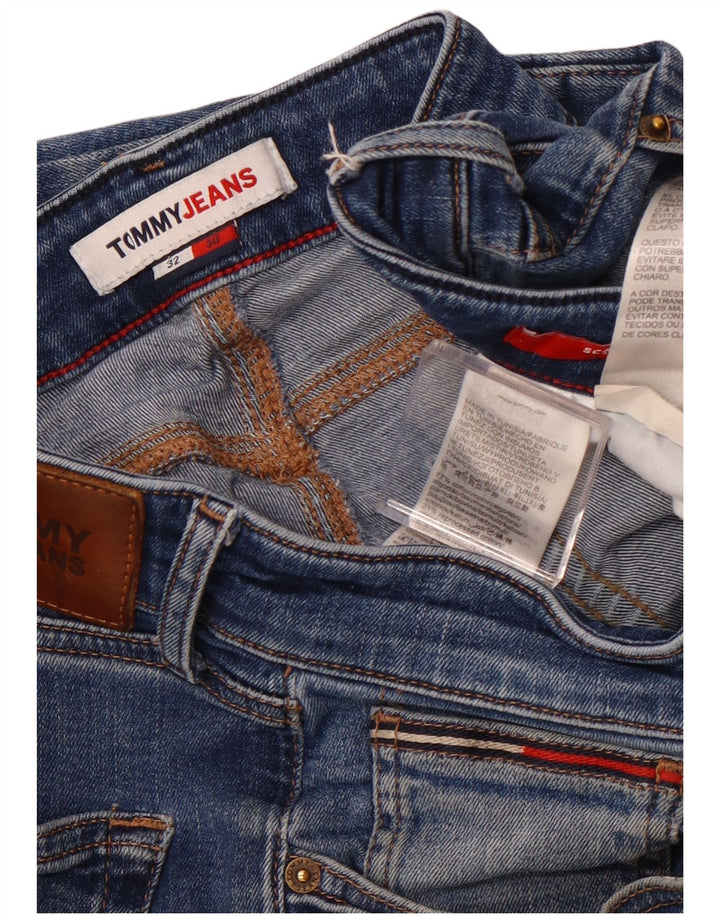 Γυναικείο τζιν ίσιο TOMMY HILFIGER W32 L27 Μπλε βαμβακερό