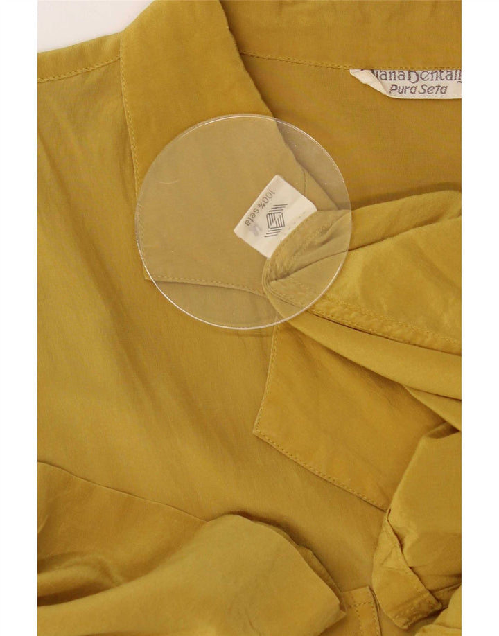 Γυναικείο φόρεμα Shift της Diana Bentall IT 50 XL Yellow Silk