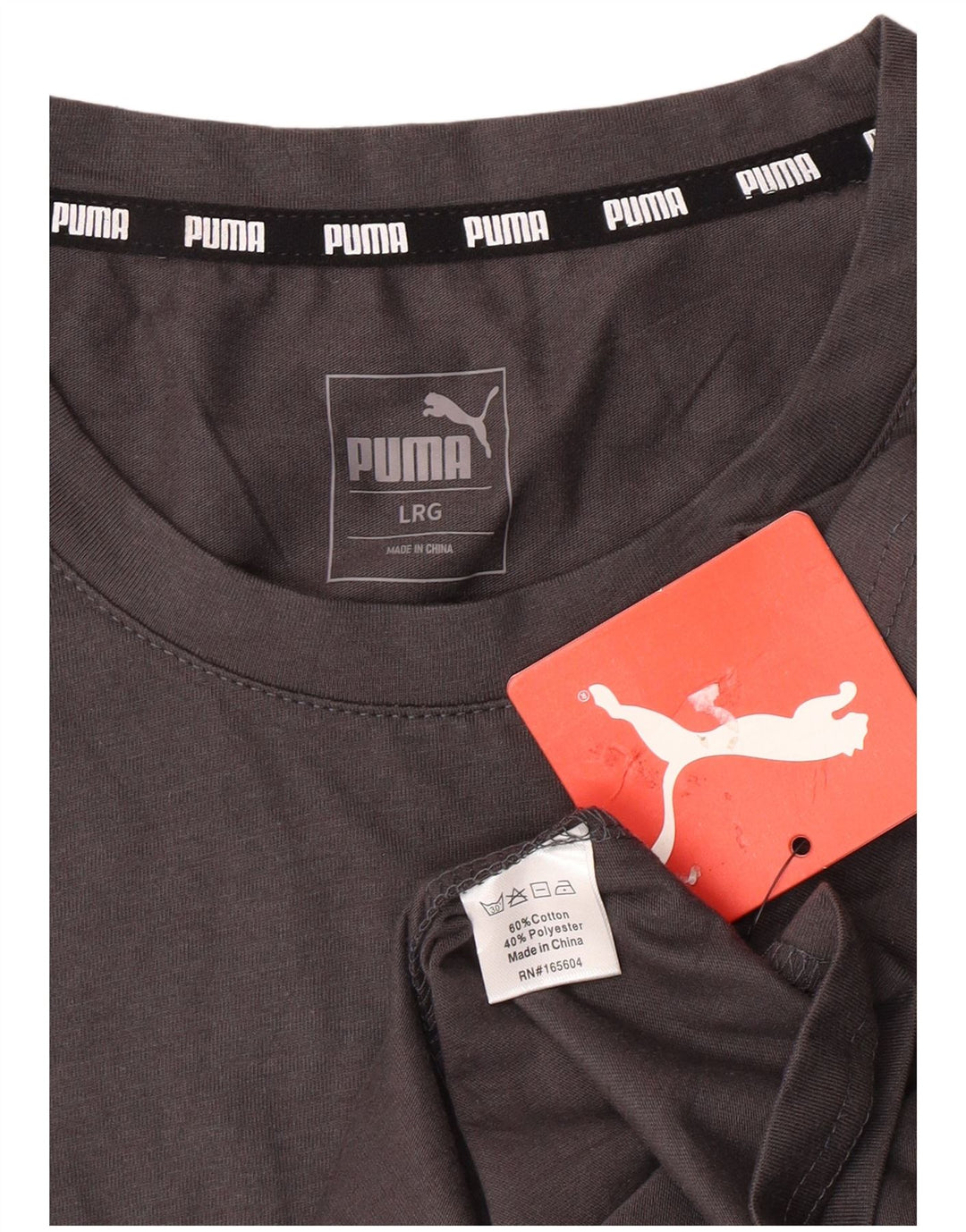 Ανδρικό T-Shirt PUMA Top μεγάλο γκρι βαμβακερό