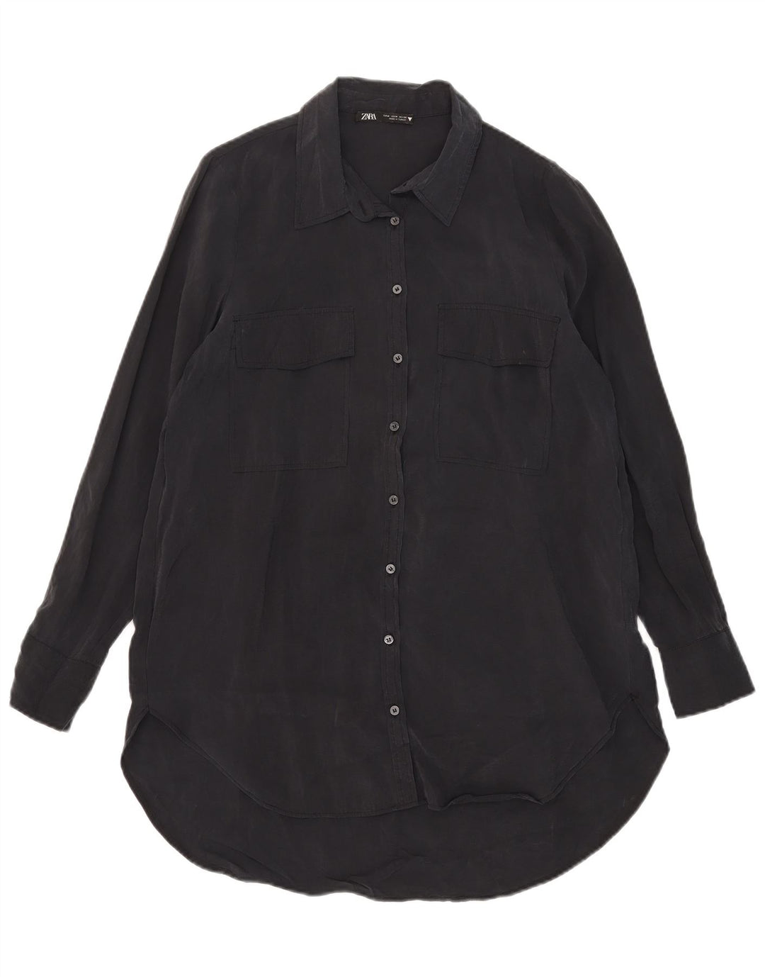 Γυναικείο φόρεμα ZARA UK 14 Medium Black Modal