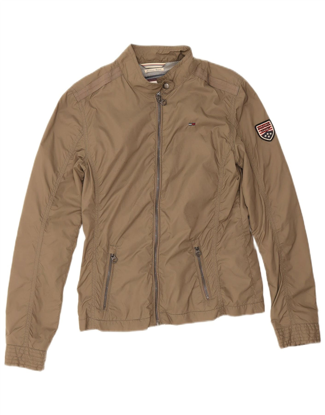 Tommy Hilfiger Γυναικείο μπουφάν βροχής UK 10 Small Beige Nylon