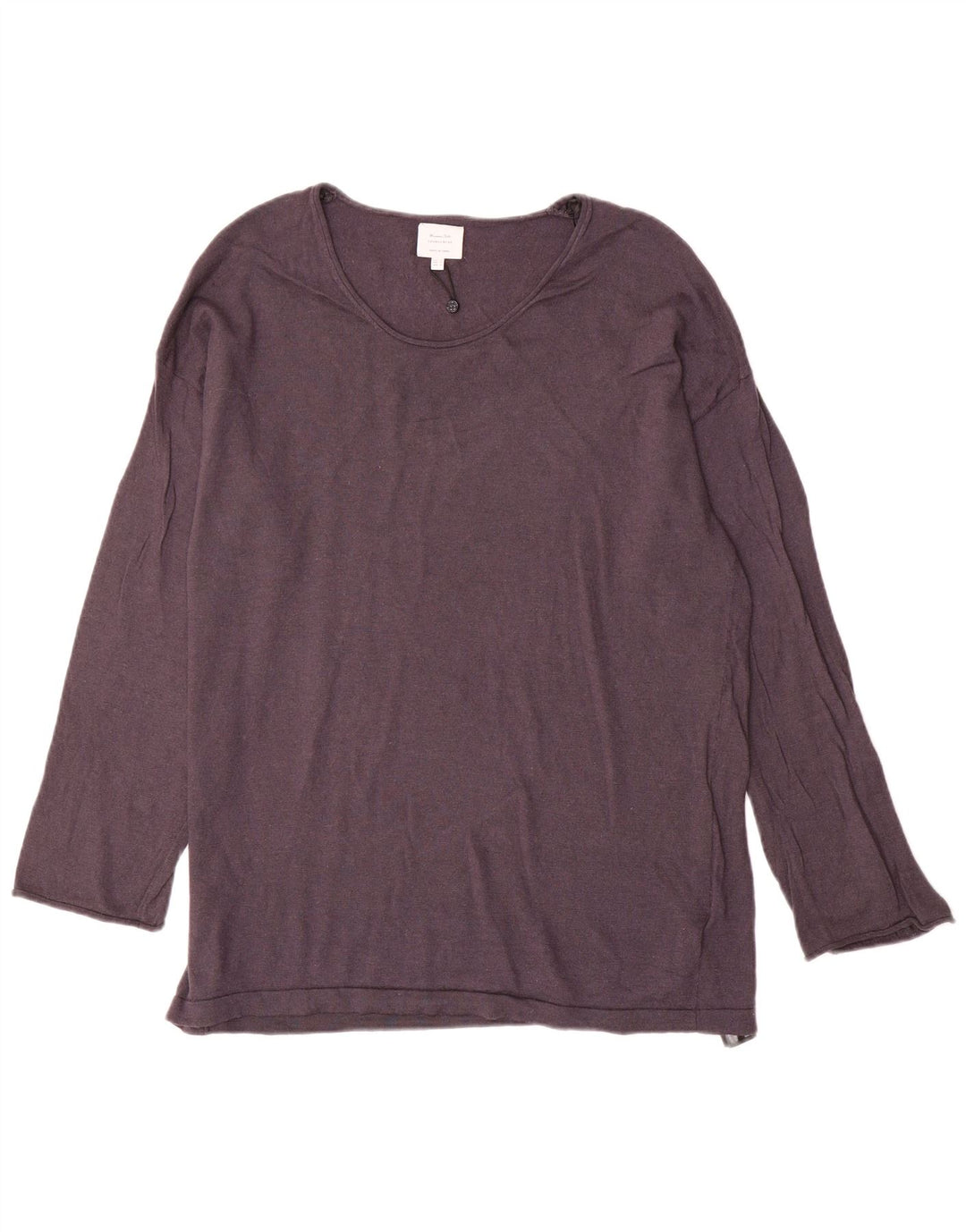 Massimo Dutti Γυναικείο πουλόβερ με λαιμόκαυστο UK 14 μεσαίο γκρι μαλλί