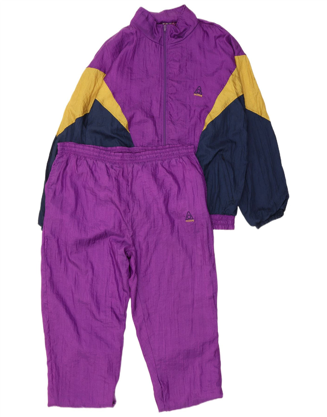 Ανδρική φόρμα Active Loose Fit Full Medium Purple Colourblock Polyamide