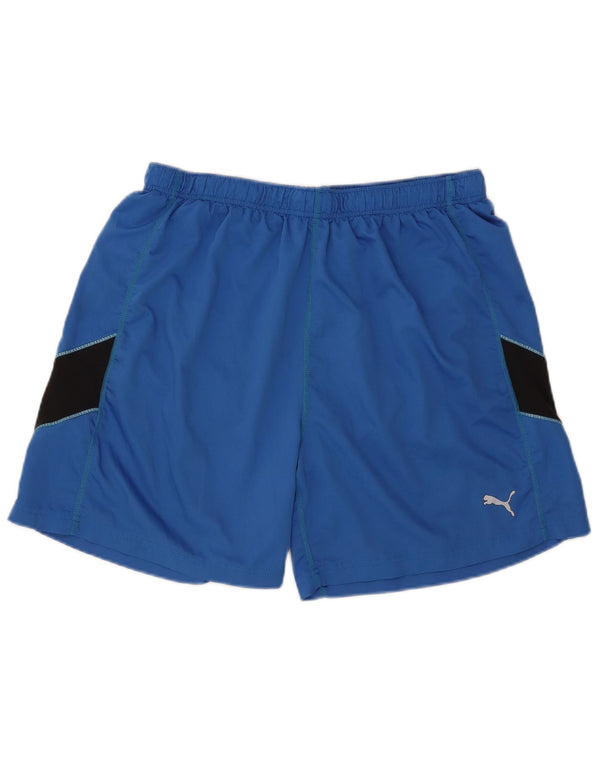 Ανδρικό αθλητικό σορτς Puma XL Blue Colourblock Πολυεστέρας