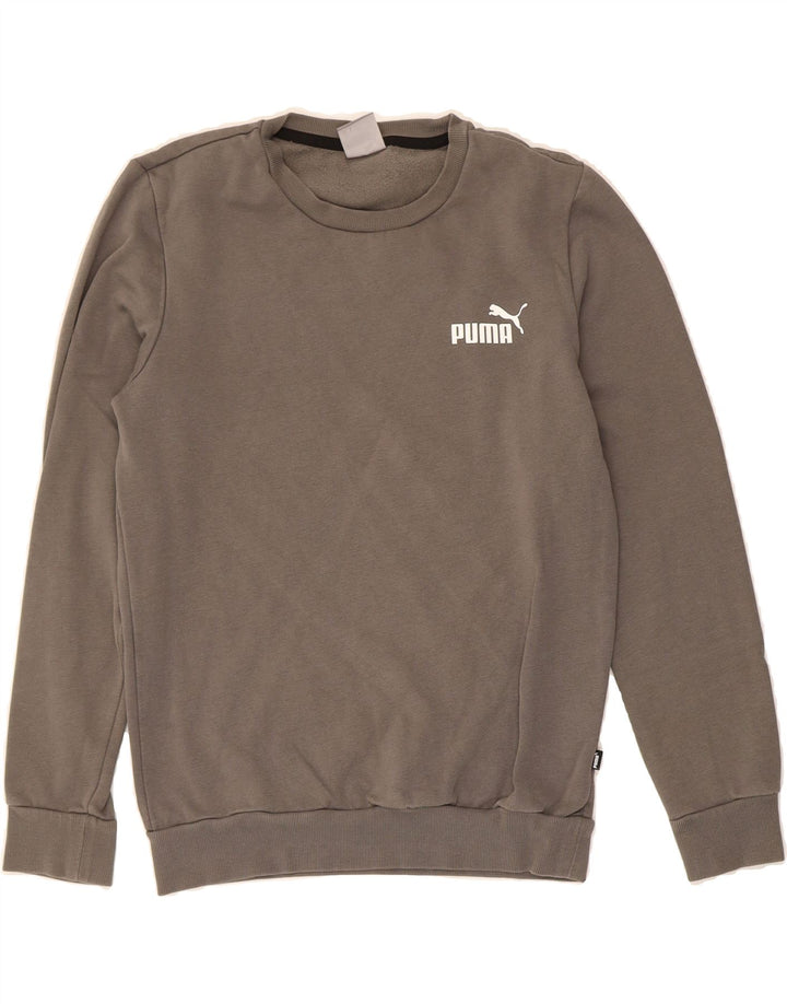PUMA Mens Sweatshirt Jumper XS Grey Cotton Vintage Puma and Second-Hand Puma from Messina Hembry 