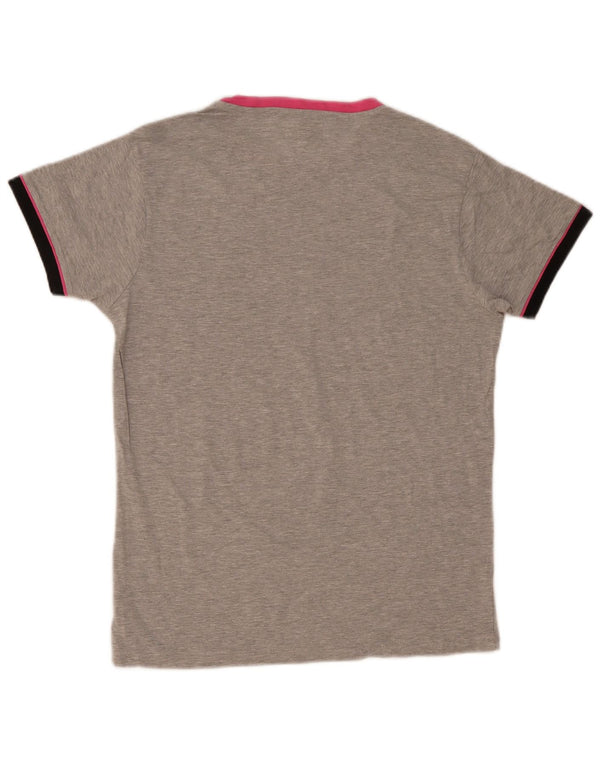 Kappa Γυναικείο T-Shirt Top UK 18 XL Γκρι βαμβακερό