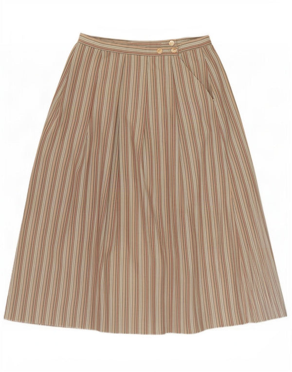 Country Collection Γυναικεία Midi Φούστα UK 18 XL W34 Khaki Pinstripe