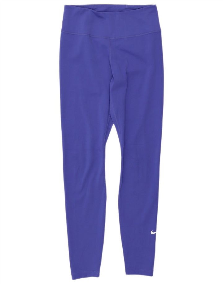 Γυναικεία κολάν Nike Dri Fit UK 8 Small Blue Polyester