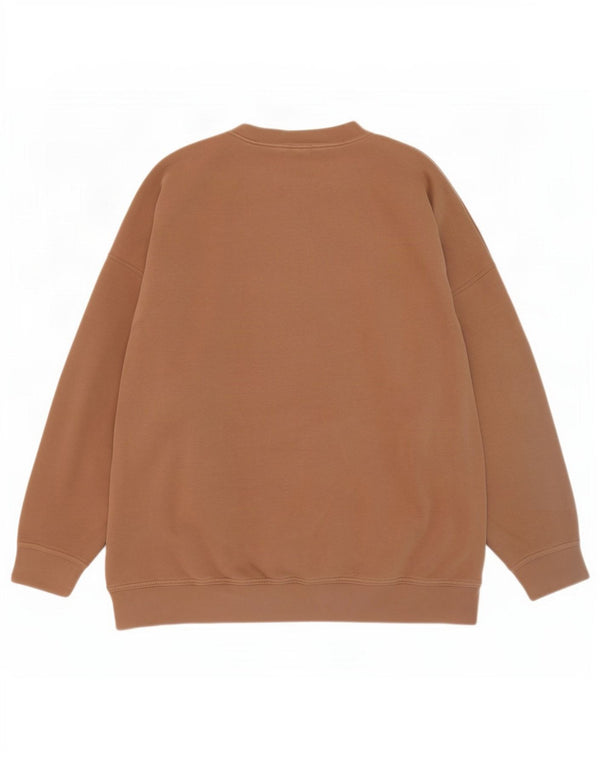 Γυναικείο φούτερ μεγάλου μεγέθους Nike Jumper UK 16 μεγάλο καφέ βαμβακερό