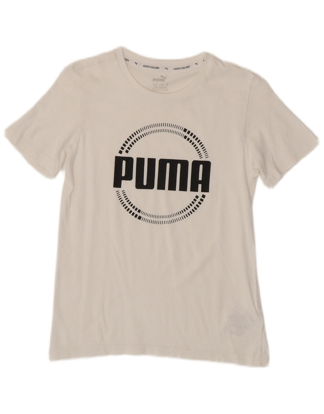 Μπλουζάκι Puma Boys Graphic T-Shirt 11-12 ετών μεσαίο λευκό βαμβακερό