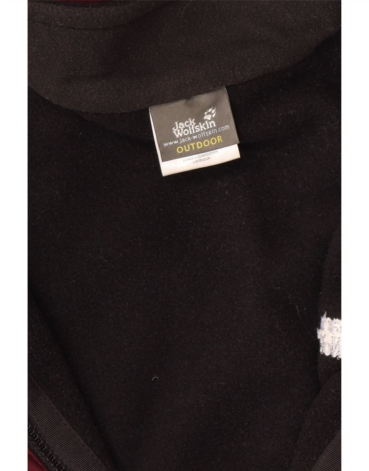 JACK WOLFSKIN Γυναικείο μπουφάν βροχής με κουκούλα UK 16 μεγάλο κόκκινο χρώμα