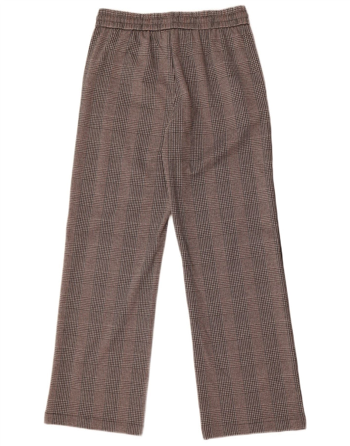Γυναικεία γραφικά casual παντελόνια Marks & Spencer UK 12 Medium W30 L29 Grey