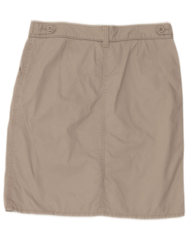 Marks & Spencer Γυναικεία Pencil Φούστα UK 12 Medium W32 Beige βαμβακερή