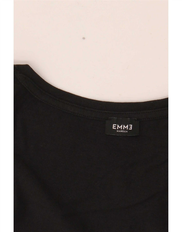 Marella Γυναικείο EMME Graphic Top 3/4 Sleeve UK 12 Medium Black