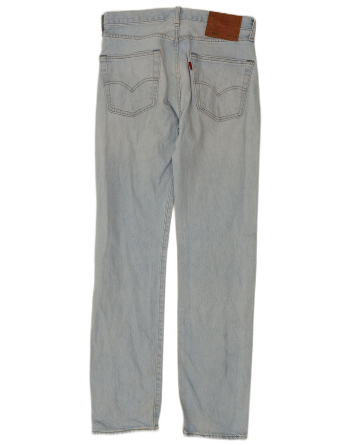 LEVI'S Ανδρικό τζιν 501 ίσιο W28 L32 Μπλε βαμβακερό