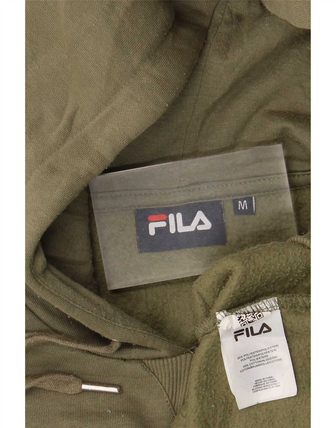 Fila Γυναικείο Hoodie Jumper UK 14 Medium Khaki Polyester
