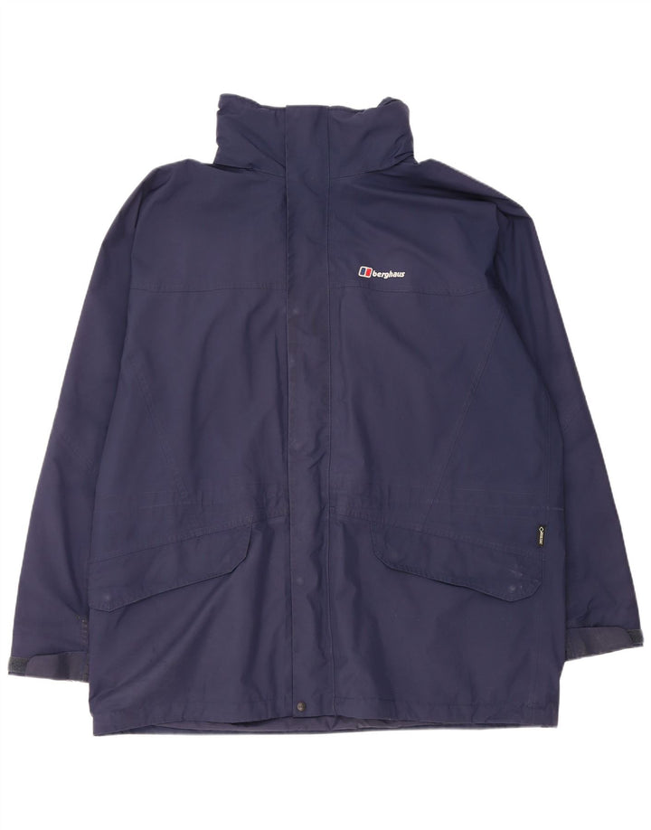 Berghaus Ανδρικό μπουφάν βροχής με κουκούλα UK 44 2XL Navy Blue Polyester