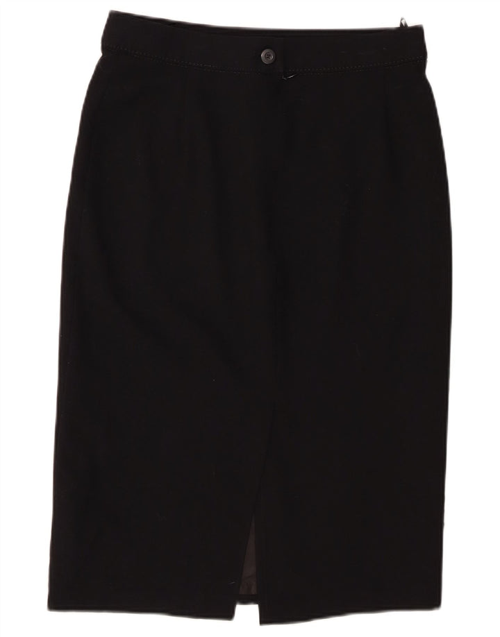 Marks & Spencer Γυναικεία Pencil Φούστα UK 10 Small W28 Black Polyester