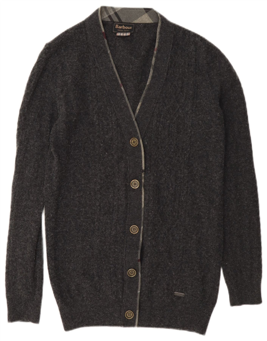 Γυναικείο πουλόβερ Barbour Cardigan UK 10 Small Grey Wool