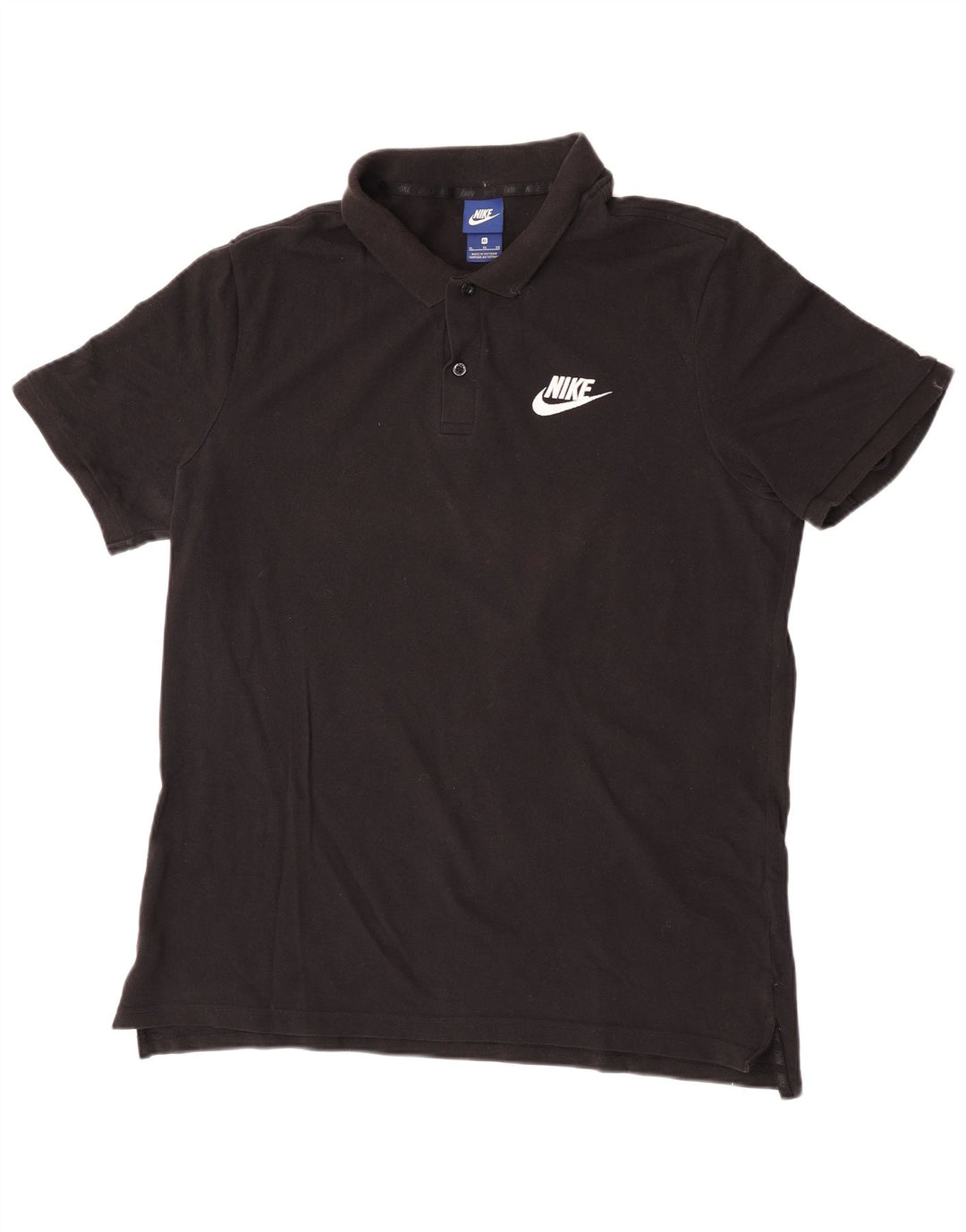 Ανδρικό μπλουζάκι πόλο Nike 2XL μαύρο βαμβακερό