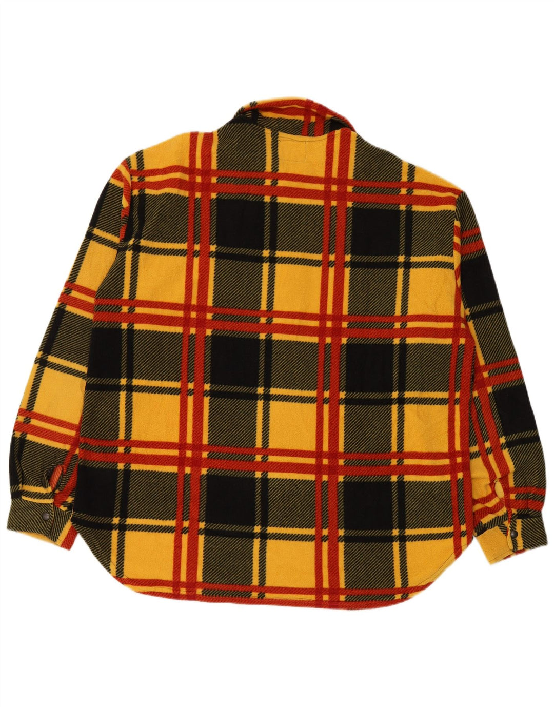 VINTAGE Ανδρικό πουκάμισο Fleece Πουκάμισο Μεγάλο Πολύχρωμο Καρό Πολυεστέρα