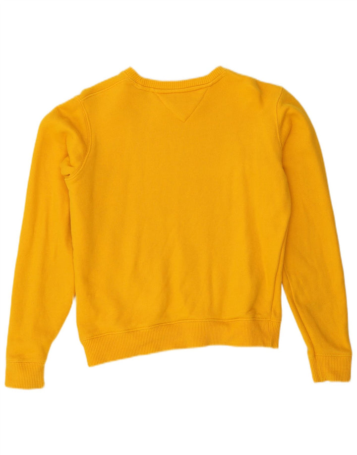 TOMMY HILFIGER Γυναικείο φούτερ μεγάλου μεγέθους Jumper UK 10 Small Yellow