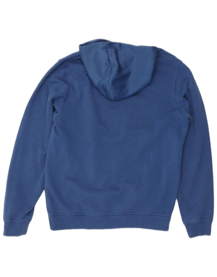 Jack & Jones Mens Core Graphic Hoodie Jumper Medium Blue Polyester