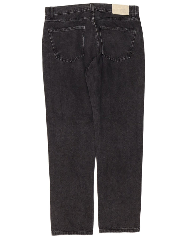 Zara Ανδρικό τζιν ίσιο EU 44 Large W34 L31 Μαύρο βαμβακερό