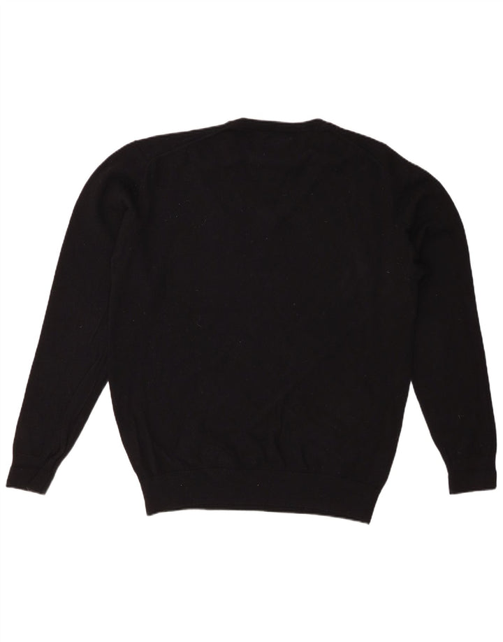 MARLBORO CLASSICS Ανδρικό πουλόβερ με λαιμόκοψη με V λαιμόκοψη XL μαύρο μάλλινο