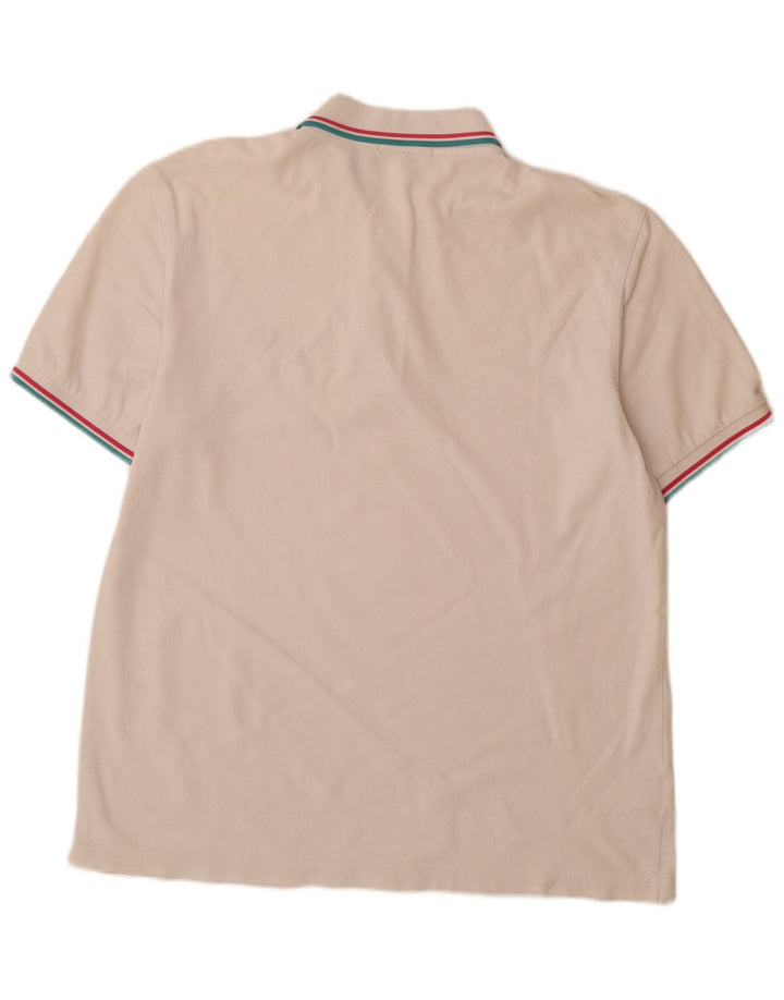 Fred Perry Ανδρικό Πόλο Μπλουζάκι XL Λευκό βαμβακερό ριγέ