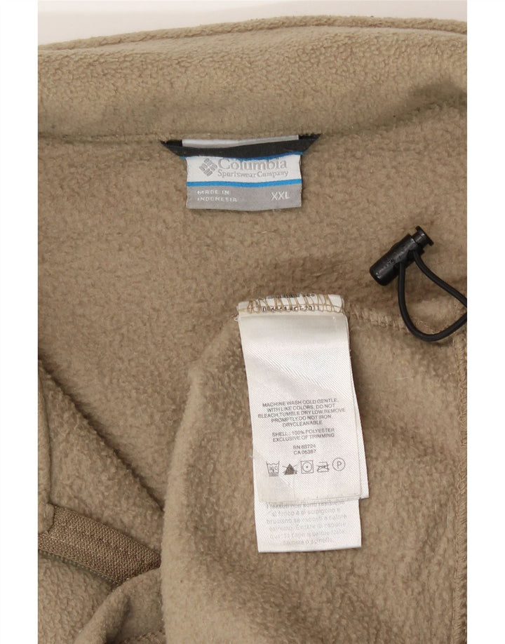 Columbia Ανδρικό Fleece Jacket UK 44 2XL Beige Polyester