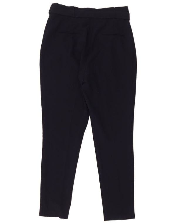 Lipsy γυναικείο ψηλόμεσο casual παντελόνι UK 12 Medium W30 L29 Navy Blue