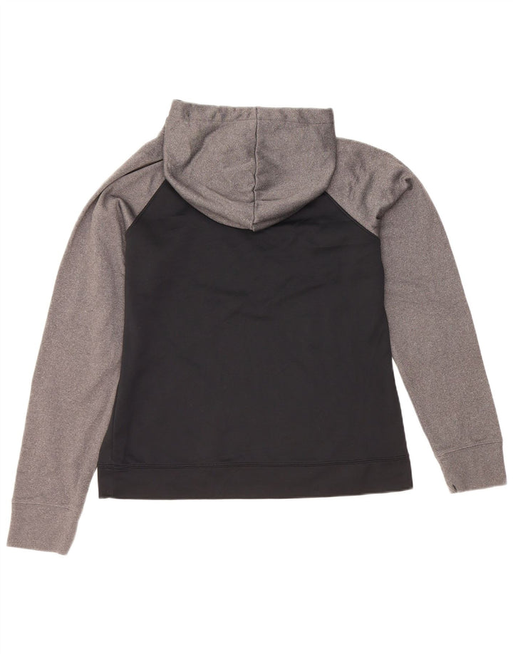 Under Armour Womens Hoodie Jumper UK 14 Medium Black Colourblock Πολυεστέρας