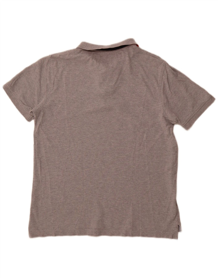 TOMMY HILFIGER Ανδρικό πουκάμισο Polo Slim Fit XL Γκρι βαμβακερό