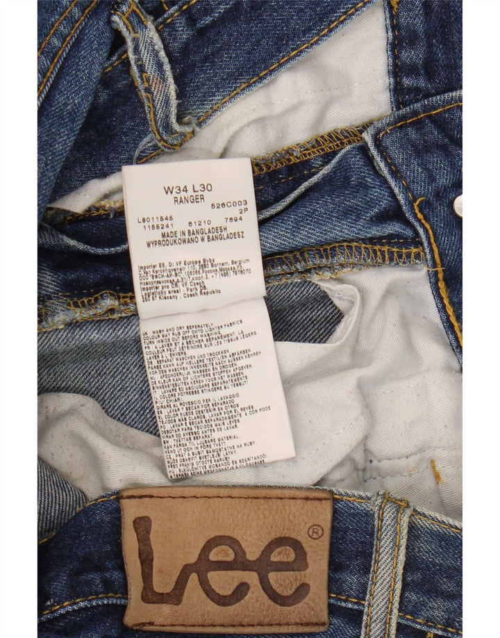 Lee Mens Ranger Bootcut Jeans W34 L30 Μπλε βαμβακερό