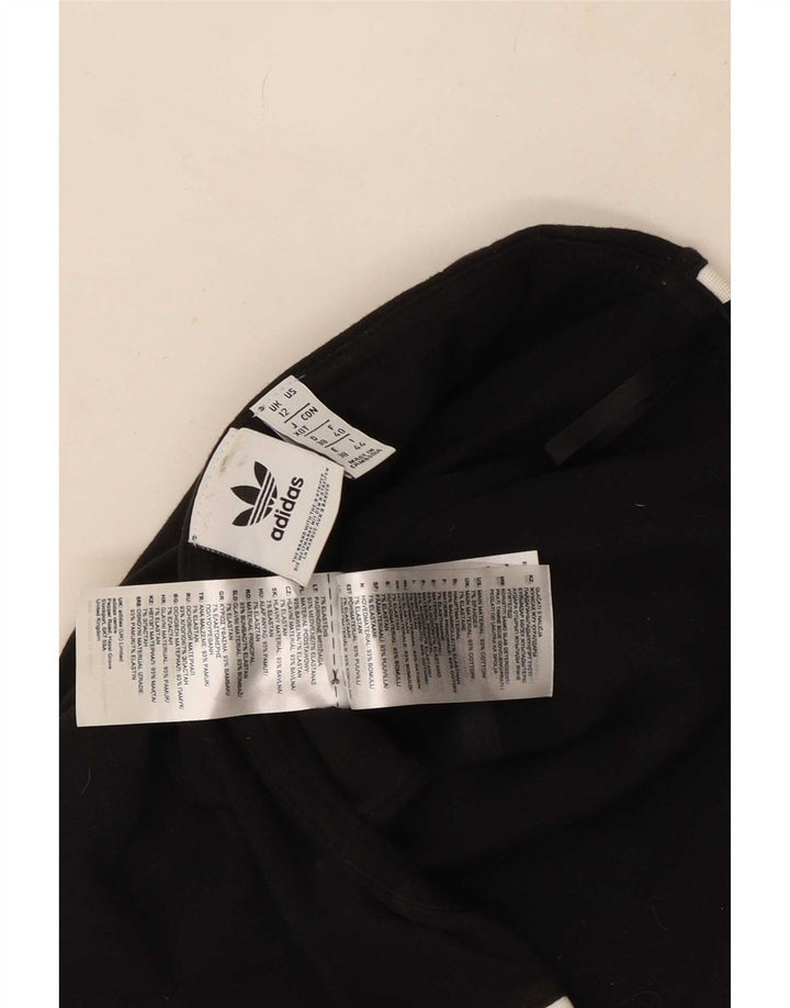 Adidas Γυναικείο Crop Strapless Top UK 12 Medium Black Cotton