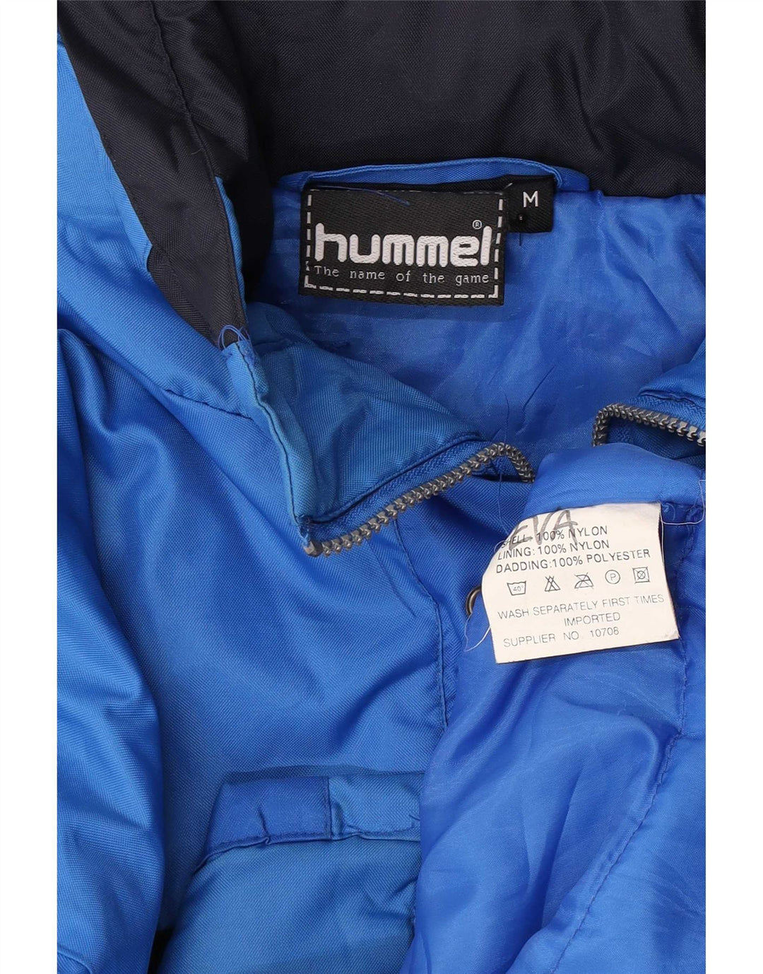 Ανδρικό μπουφάν Hummel Loose Fit Graphic Windbreaker UK 38 Medium Blue