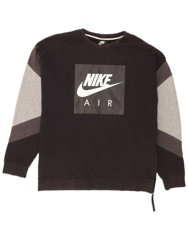 Ανδρικό φούτερ Nike Graphic Loose Fit Jumper Medium Black Colourblock