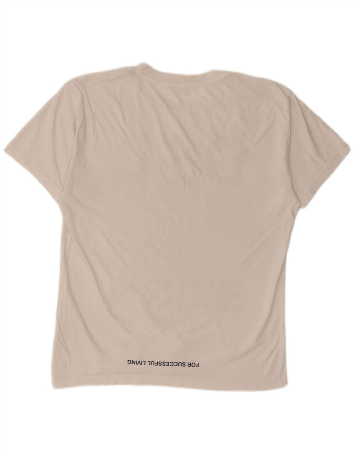 Ανδρικό γραφικό T-Shirt DIESEL Top Μεσαίο λευκό βαμβακερό