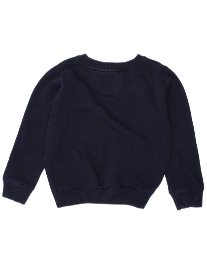 LYLE & SCOTT Boys Sweatshirt Jumper 3-4 Years Navy Blue Cotton