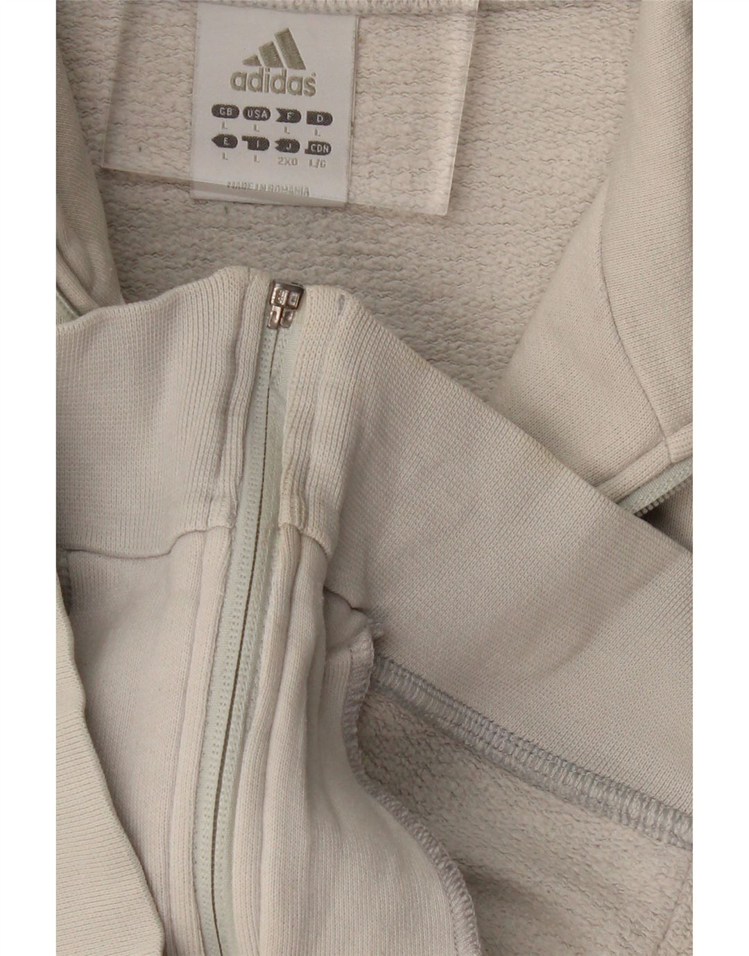 Γυναικεία φόρμα ADIDAS Crop Top Jacket UK 14 Large Off White
