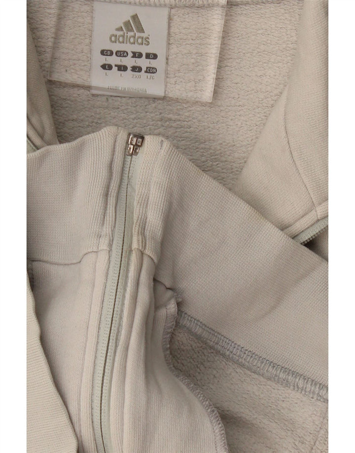 Γυναικεία φόρμα ADIDAS Crop Top Jacket UK 14 Large Off White