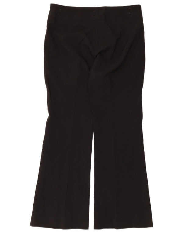 Zara Γυναικεία Flare Casual Παντελόνια EU 38 Small W28 L29 Μαύρο Πολυεστέρας