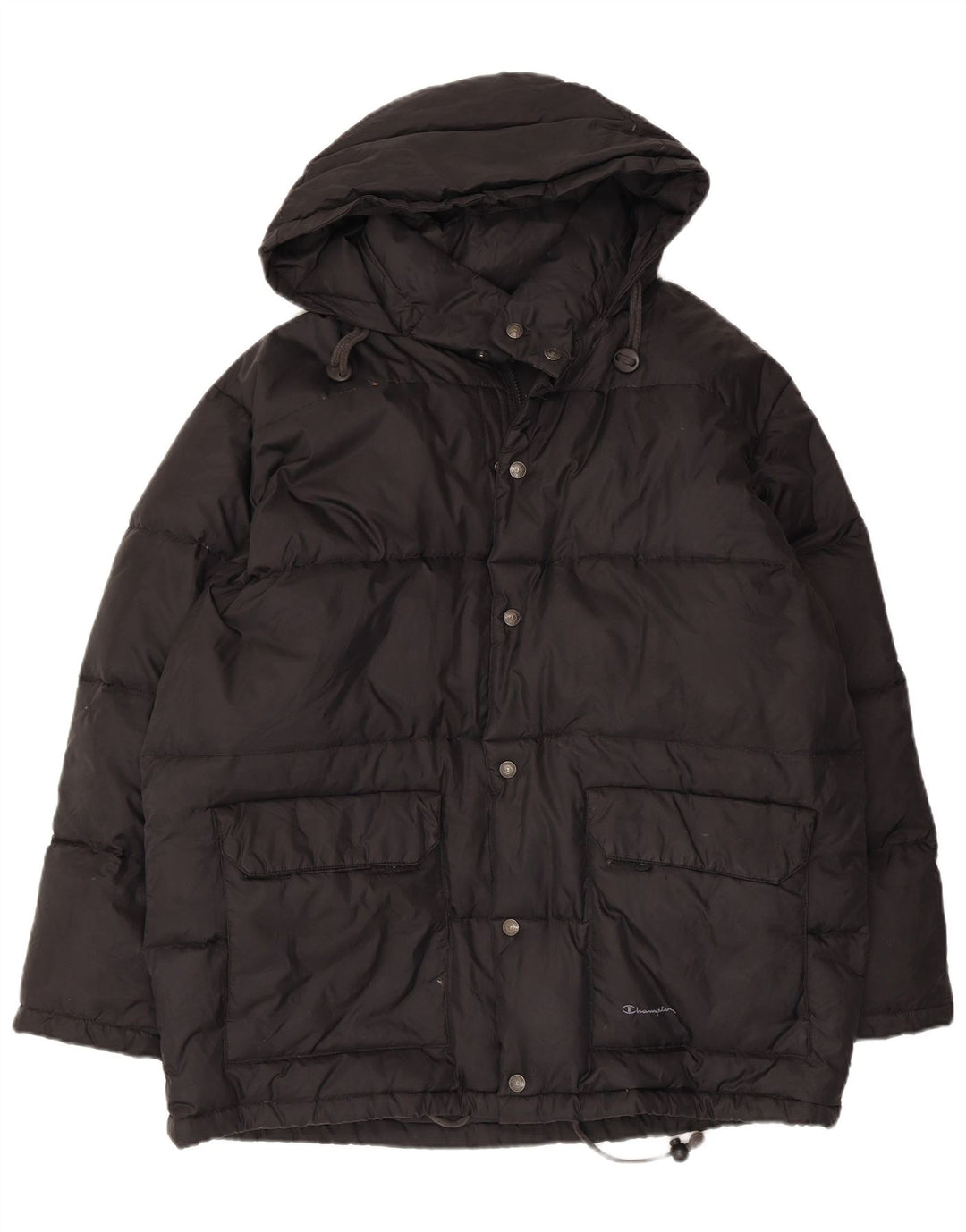 Champion Ανδρικό μπουφάν με κουκούλα UK 38 Medium Black Nylon