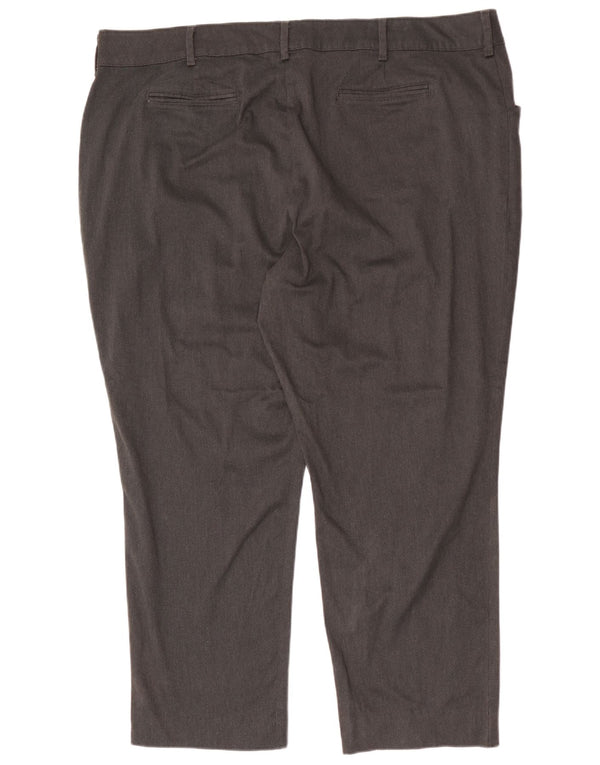 Lee Womens Mid Rise Straight Casual Trousers US 24 4XL W48 L29 Grey