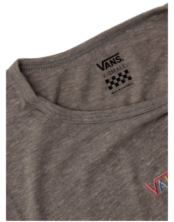 VANS Γυναικείο T-Shirt Top UK 4 XS Grey Flecked
