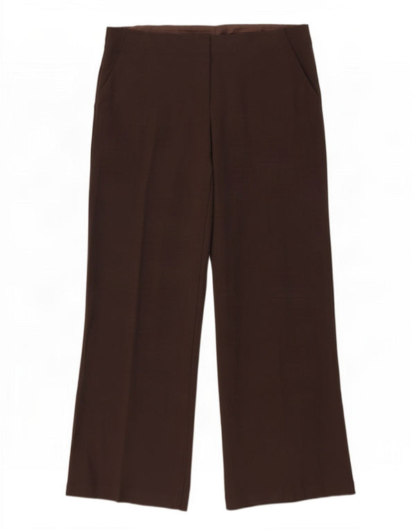 Marks & Spencer Γυναικεία Loose Fit Casual Παντελόνια UK 16 Large W35 L30 Brown