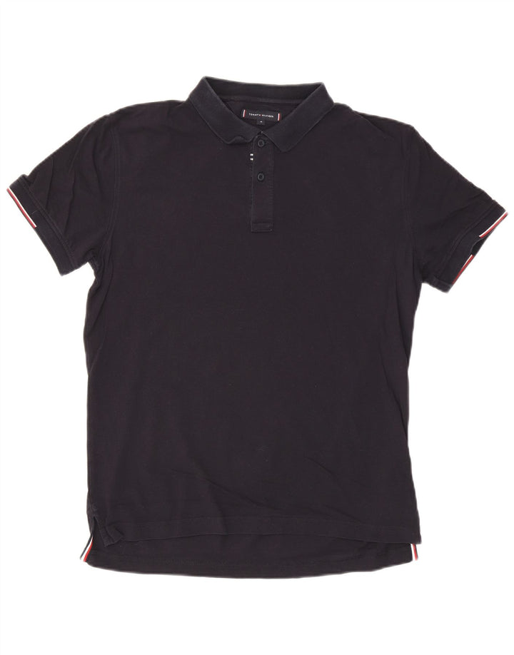 Tommy Hilfiger Ανδρικό πουκάμισο Polo με κανονική εφαρμογή, βαμβακερό μπλε ναυτικό